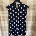Banana Republic Tommy Hilfiger Navy and White Polka Dot Blouse Photo 2
