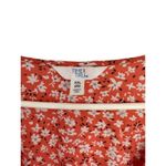 Time And Tru  Women’s Woven Wrap Dress, Orange Saffron Floral, XXL (20) Photo 5