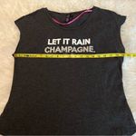 Betsey Johnson Performance Raw Sleeve T Shirt Women’s Medium Viscose Champagne Photo 6