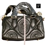 Valentino Orlandi Mini Black Quilted Vegan Leather Handbag Photo 2
