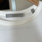 Vince  oversized white ribbed back super soft pima cotton tee Photo 1