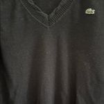 Lacoste  Women’s Classic Black V-Neck Cashmere Blend Sweater Photo 5