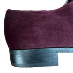 L'Agence NWOB L’AGENCE Velvet Pointed Toe Oxfords in Burgundy Size 6 Sales Sample Photo 7