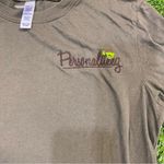 Army Green “Personality” Chameleon Long Sleeve Top Photo 3