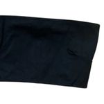 We Wore What NWT  Smocked Bandeau Top Sleeveless Zip Hook Eye‎ Back Closure M Black Photo 2