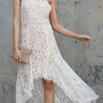 DO+BE NWT  Lace High-Low Dress in Cream. Size Small Photo 0