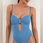 VIX Firenze Lori One Piece, Size medium, $248 Blue Photo 4