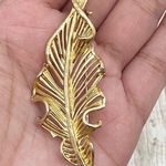 Unsigned Gold Leaf Brooch Photo 4