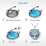 Zinc  Alloy Vintage Owl Aromatherapy Owl Diffuser Pendant Locket Necklace Photo 1