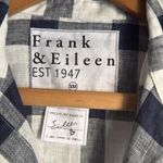 Frank & Eileen NEW  Navy Grid Eileen Woven Button Up Shirt xxs Photo 6