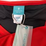 New Coastal Blue High Waist Bikini Bottoms in Red Orange size XS Photo 4