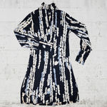 Trina Turk 90s Vintage  Black Turtleneck Silk USA Made Bodycon Mini Dress Size 4 Photo 7