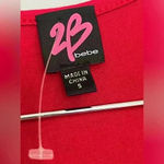 BEBE Women's Sleeveless Glitter Sequin Tank Tops Shimmer Vest Tops Glitter SMALL Red Photo 6