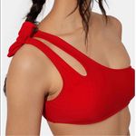 Halara  NWT Red One Shoulder Bikini Top- Size XS Photo 2