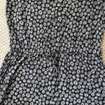 H&M Shorts Romper Dark Navy Blue White Print Photo 2