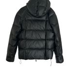 Emporio Armani Jeans Womens Black Hooded Duck Down Puffer Coat Jacket Size Large Photo 1