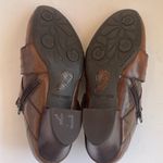 Born Nova Brown Burnished Leather Booties Straps Buckle Heel Western Women’s 7M Size 7 Photo 9