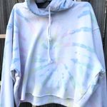 Hollister  pink and white tie dye crop top hoodie M Photo 5