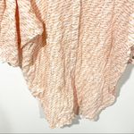 Anthropologie  Maeve Lena Orange Yard Dyed Balloon Sleeve Button Front Tunic Top Photo 3