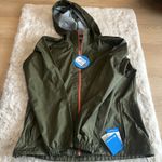 Columbia  Sportswear Womens Size Medium XL Jacket Hooded Green Nylon Lightweight‎ Photo 6