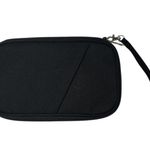 None Purple Canvas Passport Travel Wallet RFID Blocking Organizer Photo 0