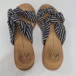 Dolce Vita Dv8 knotted Navy Blue/White Slides Size 9 Blue Photo 1