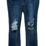 Judy Blue  Jeans Womens 11/30 Blue Slim Boot Cut Distressed Raw Hem Denim Photo 0