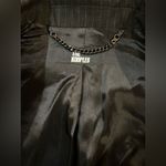 The Kooples Women’s Black striped wool-blend fitted single breasted suit jacket Photo 10