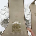 Missguided Womens Heels 7 White Braided Mule Sandals Square Toe Chic Minimalist Photo 9