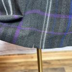 R&K Gray Purple Plaid Shift Dress Women's Size 14 Photo 4