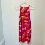 Tyche NwT  boutique Hot Pink Leaf Shift Dress size large pink purple Photo 7