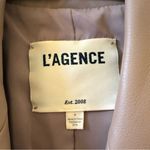 L'Agence L’AGENCE Chamberlain Single Breasted Leather Blazer in Chantarelle Sz 4 Photo 8