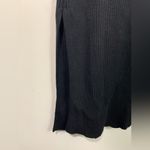 Toccin NY black, long sleeve, ribbed, cotton wool spandex blend midi dress L Photo 4