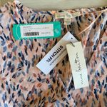 Nine Britton  Cidro Surplice Smocked Crop Blouse Pink Medium NWT STITCH FIX Photo 6