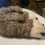 Lazy One Grizzly Bear Paws House Shoes Gray Size 6.5 Photo 3