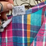 Vintage Baby on Board rainbow plaid jumper maternity dress Size undefined Photo 5