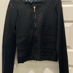 Marciano New Black  Shirt with Gold Zipper Large Photo 0