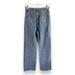 Cider  Womens Jeans Sz‎ XXS High Waist Wide Leg Ripped Raw Hem NEW Photo 3