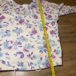 Saltwater Luxe Purple and Blue Vittoria Floral Sweater Medium Photo 11