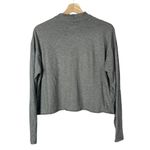 Aerie Light Gray Mock Neck Long Sleeve Cropped T-Shirt S Photo 2