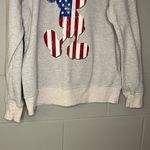 Disney Parks Mickey Mouse American Flag Crewneck Sweatshirt Unisex Size Large Photo 3