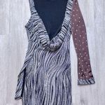 Latin Ballroom Dance Dress XS/S Silver Photo 2