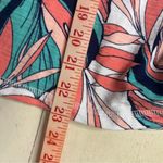 Talbots  Cozy Crush 1/2 Zip Tropical Floral Pullover Golf Sweatshirt Size Large Photo 4