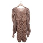 For Love & Lemons  Champagne Pink La Villette Long Sleeve Mini Dress Size S Photo 4