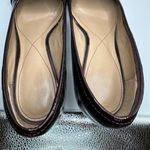 Isola Tara Kilted Buckle Patent Leather Block loafer Heels Burgundy Women's Sz 8 Photo 5