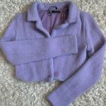 ZARA Fuzzy Crop Blazer Soft Women Xs Photo 0