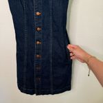 Madewell  Dark Denim Tie Strap Mini Dress Photo 8
