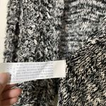 Forever 21 Black white crochet loop knit sweater open front cardigan small Photo 2