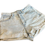 Wild Fable Light Blue White Wash Jean Shorts Distressed Design High Waisted Women’s Size 8! Photo 0