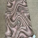 Galitzine Nwt Italian Scarf Brown White Pink‎ Swirls Vintage Infinity light Photo 0